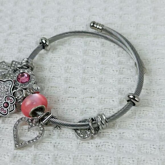 Pink Hello Kitty Bracelet cute 68 - Picture 4 of 4
